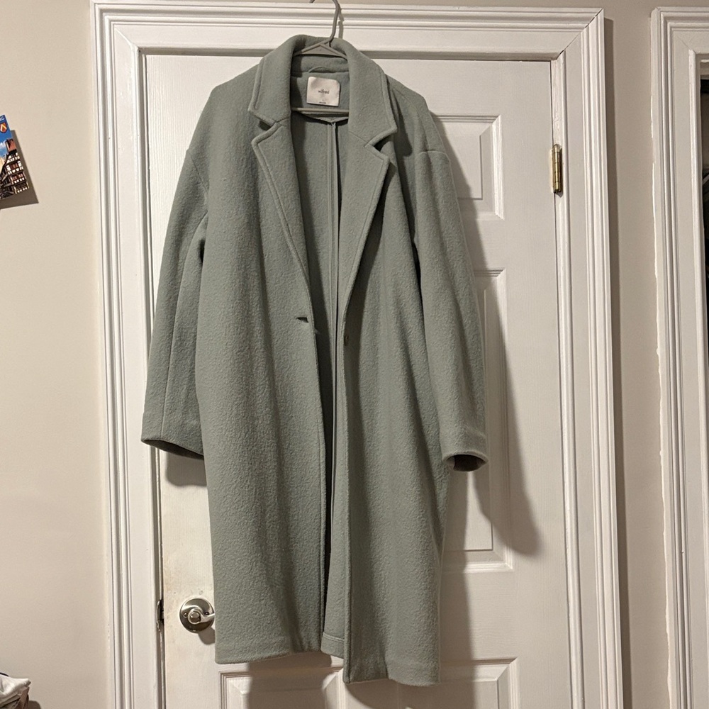Wilfred Soft Green Overcoat